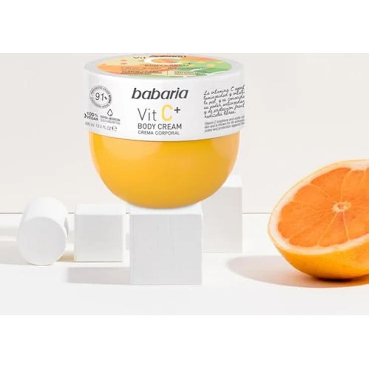 Babaria Vitamin C Body Cream 100% Vegan 400 ml – Bild 3