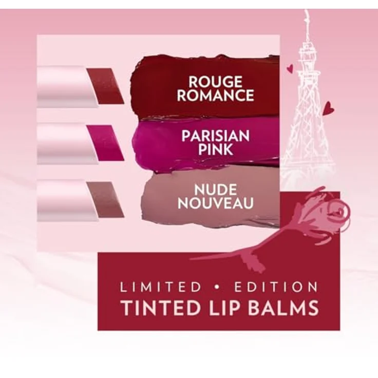 Vaseline LP Lippenbalsam, Emily Rouge Romance, 3 g, 24h Feuchtigkeit, 9% Vaseline, klassischer Rotton – Bild 5