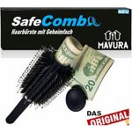 SafeComb Haarbürste mit Geheimfach Geldversteck Geheimversteck, Wertsachen Geld Safe Tresor Versteck