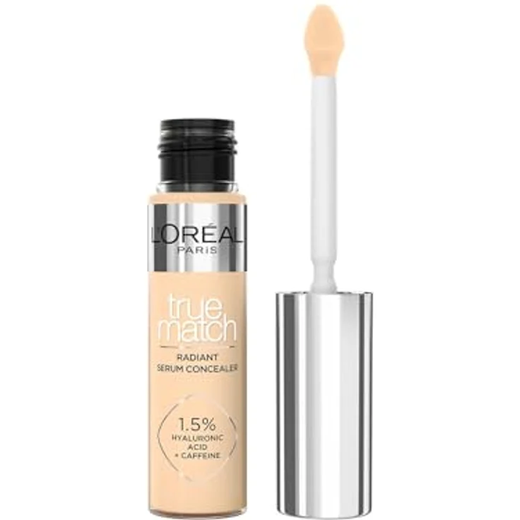L'Oréal Paris True Match Radiant Serum Concealer 4D, 11 ml - Feuchtigkeitsspendend, aufpolsternd, mit Hyaluronsäure und Koffein – Bild 1