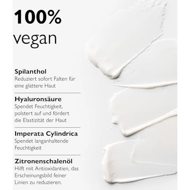 Biotulin Rich Cream 50ml, Anti-Falten Feuchtigkeitscreme mit Spilanthol und Hyaluronsäure, intensive 24-Stunden-Hydration für aufgepolsterte Haut – Bild 3