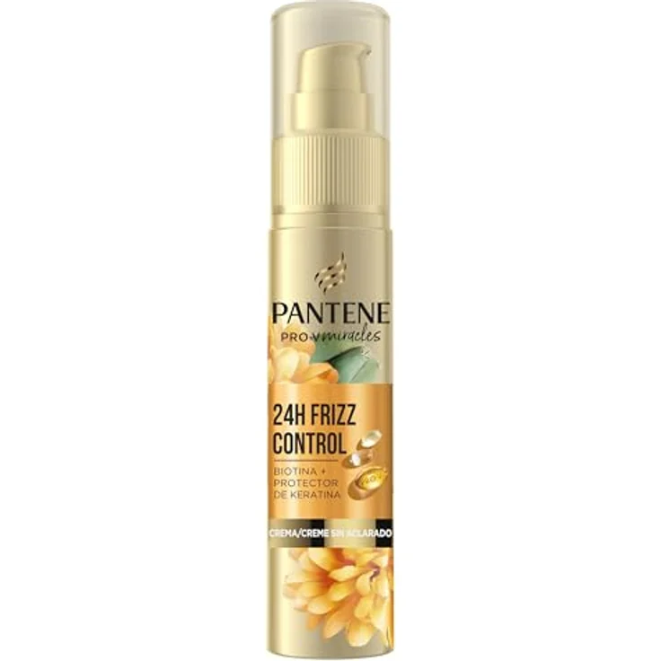 Pantene Frizz Control Serum mit Biotin und Keratin, 70 ml, Conditioner-Behandlung für trockenes und geschädigtes Haar, sofortige Ergebnisse für langanhaltende Weichheit und flexible Fixierung – Bild 1