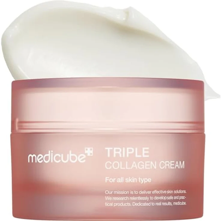 Medicube Triple Collagen Cream, 50ml Anti-Aging Gesichtscreme mit Kollagen und Niacinamid, für alle Hauttypen – Bild 1