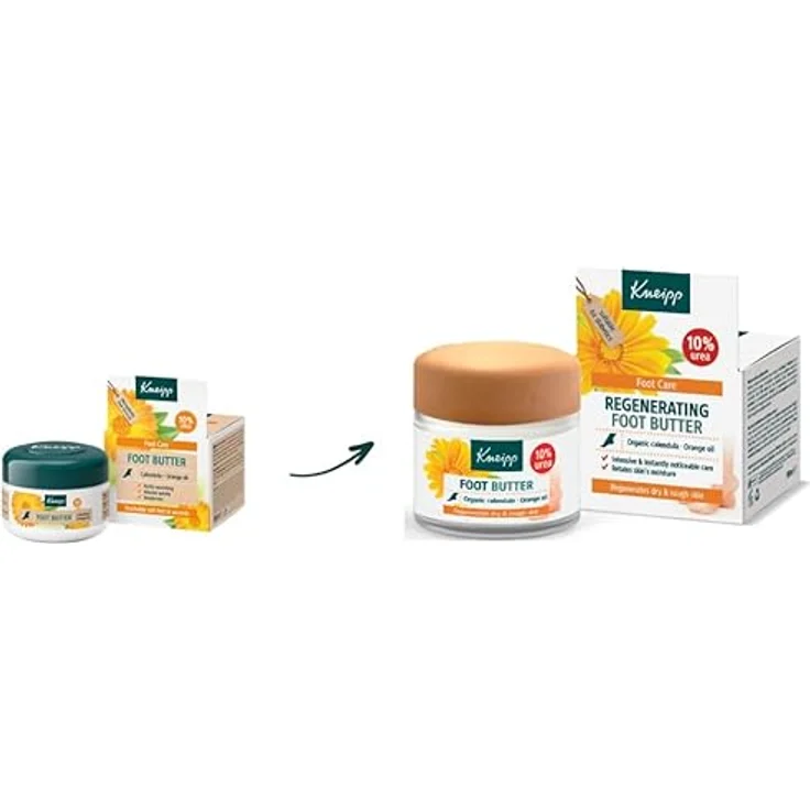 Kneipp Fußball-Eimer, Fußpflege mit Urea, Panthenol, Vitamin E und Ringelblume, feuchtigkeitsspendend, desodorierend, plastikfrei, 100 ml, Orangenduft – Bild 3