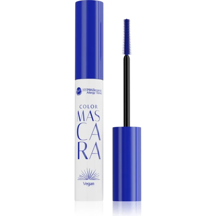 Bell Hypoallergenic Wimpernverlängernde Volumenmascara, Farbton 02 Neon Blue, vegan und hypoallergen, 8 g