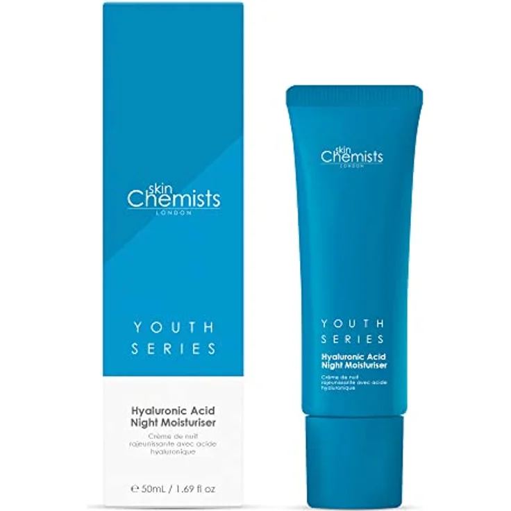 Skin Chemists Anti-invecchiamento Hyaluronic Acid 1% Crema da notte - 50 ml | Protegge dalle linee sottili e dalle rughe – Bild 1