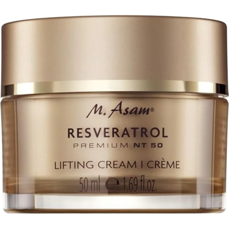 M. Asam Resveratrol Premium NT50 Lifting Crème (50ml) - Anti Aging Crème mit Resveratrol für glatte & sichtbar geliftete Haut - Hyaluron Creme, Gesichtspflege für jeden Hauttyp – Bild 1
