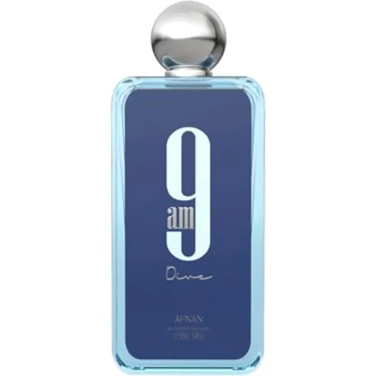 Afnan 9 am Dive Eau de Parfum unisex 100 ml EDP, Herren, Geschenk, belebender Duft