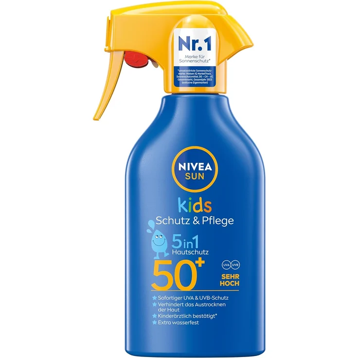 Nivea Sun Kids Schutz & Pflege 5 in 1 LSF 50+ Sonnencreme 250 ml – Bild 1