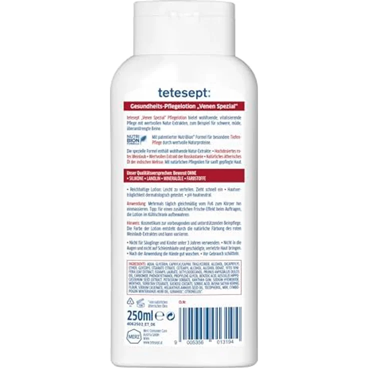 tetesept Venen Spezial Pflege Lotion, 1er Pack (1 x 250 ml) – Bild 3