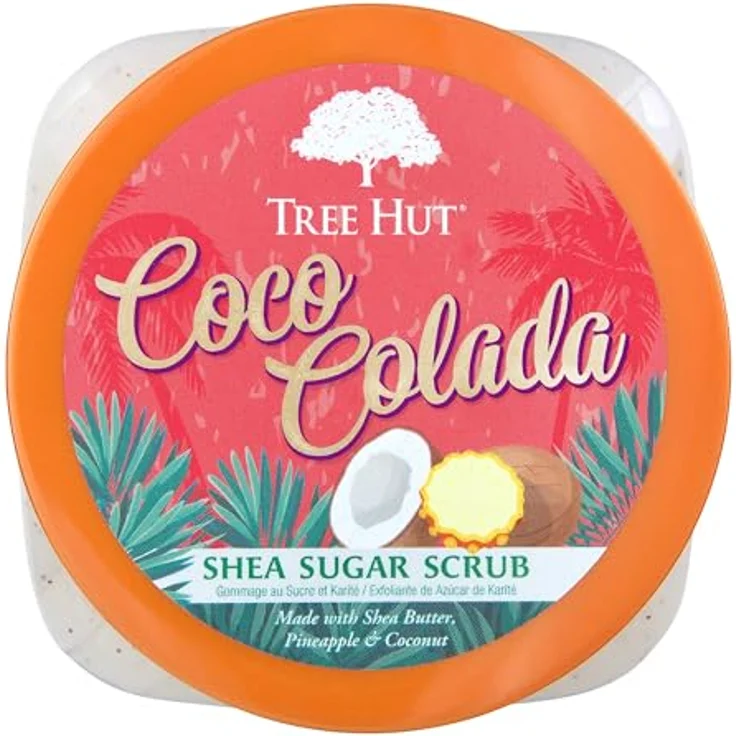Tree Hut Coco Colada Gesichts-Reinigungsmilch, 510g Peeling mit Shea Butter und Zucker, feuchtigkeitsspendend und aufhellend – Bild 2