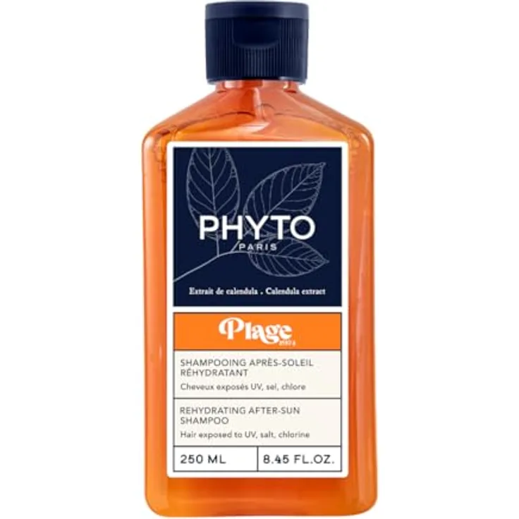 Phyto Plage Rehydrating After-Sun Shampoo, 250 ml, Sonnenschutz-Shampoo für durch Sonne, Chlor oder Salzwasser geschädigtes Haar
