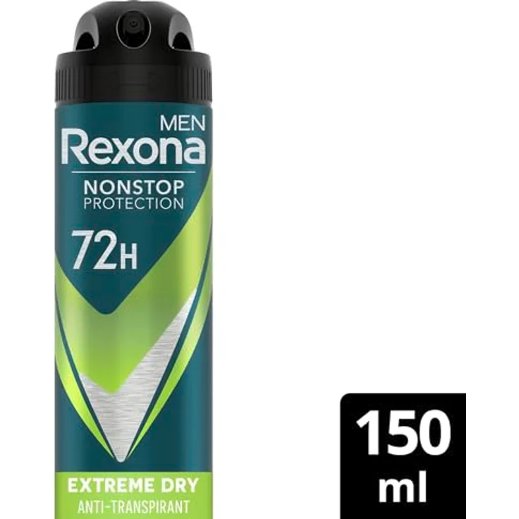 Rexona Men Nonstop Protection Extreme Dry Deospray, 72h Anti-Transpirant, 6x 150ml, maskulin-frischer Duft – Bild 2