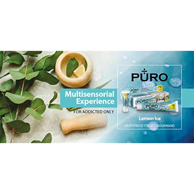 PURO Lemon Ice, Gel-Zahnpasta mit Zitronen- und Minzgeschmack, schützend, beruhigend und antibakteriell, 117 ml – Bild 3