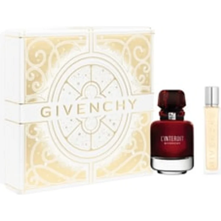 GIVENCHY L'Interdit Rouge Duftset, Damen Eau de Parfum 50 ml und Reisespray 12,5 ml, verführerischer Duft in rotem Design