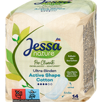 Jessa Ultra-Binden Active Shape – 14 Stück, ohne Flügel, mit Bio-Baumwolle, geruchsbindend & pro climate-ökobilanziert