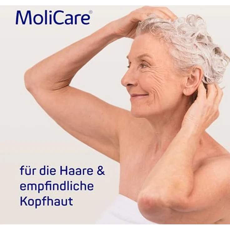 MoliCare Skin Shampoo: pH-hautneutrale Haarwäsche mit Panthenol und Mandelöl, 500 ml – Bild 2