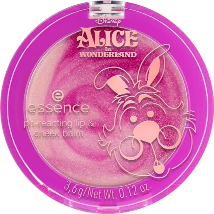 essence Disney Alice in Wonderland, multifunktionelles Make-up für Gesicht und Lippen, pH-empfindlich, Farbton 01 Team Fun, 3.6 g – Bild 2