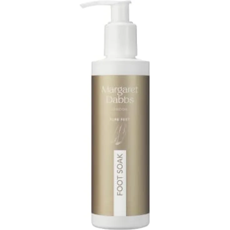 Margaret Dabbs Pure Reviving Foot Soak, Fußpflege für müde und schmerzende Füße mit Buriti-Öl und Kurkuma-Extrakt, 200ml, vegan und frei von schädlichen Chemikalien