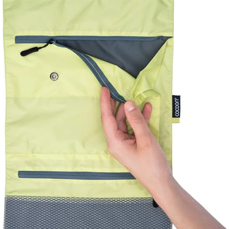 Cocoon Minimalist Light, Necessaire für Reisen mit wasserdichtem Design und herausnehmbarer Plastiktasche, Grau – Bild 7