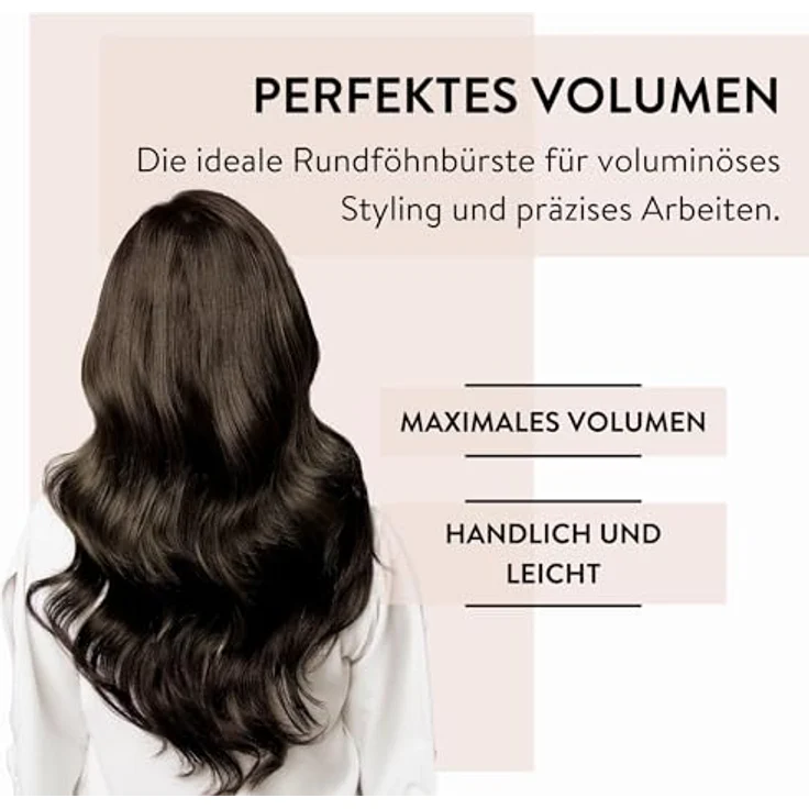 Parsa Beauty Volumenbürste Unicolor Rundföhnbürste mit Kunststoffpins – Bild 4