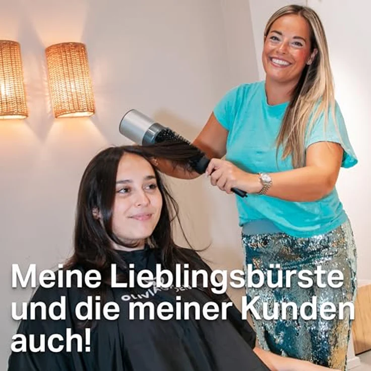 OLIVIA GARDEN Rundbürste EXPERT BLOWOUT SPEED Wavy Bristles Black Label, extralanger Bürstenkörper für 25 % schnelleres Trocknen – Bild 9