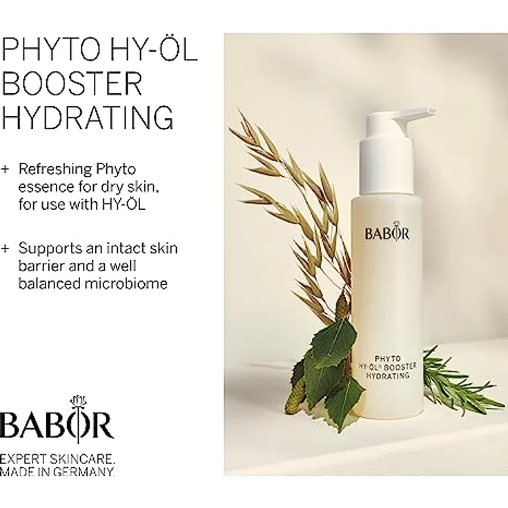 BABOR Phyto Hy-Öl Booster Hydrating für trockene Haut, Gesichtsreiniger zur Anwendung mit Hy-Öl, Mit Birke und Rosmarin, Vegane Formel, Phytoactive Hydro Base, 1 x 100 ml – Bild 2