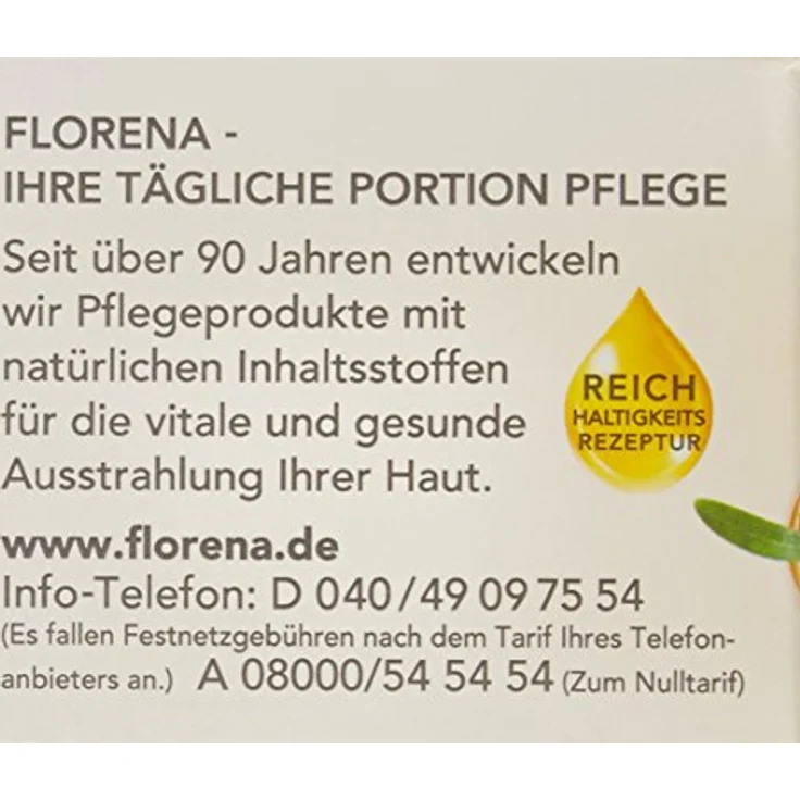 Florena Nachtpflege Mit Olivenöl Feuchtigkeit Für Trockene Haut 50 ml – Bild 6