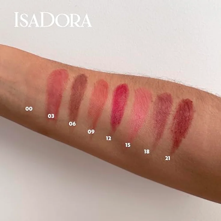 Isadora The Glossy Lip Treat Twist Up Color Stick (Sugar Crush 15, 3,3 g) mit Squalan-Öl – Bild 2