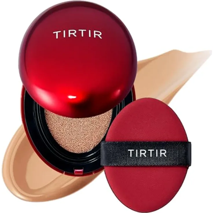 TIRTIR Mask Fit Red Cushion, langanhaltendes Make-up mit hoher Deckkraft, Farbton 29C Taupe Beige, 18 g