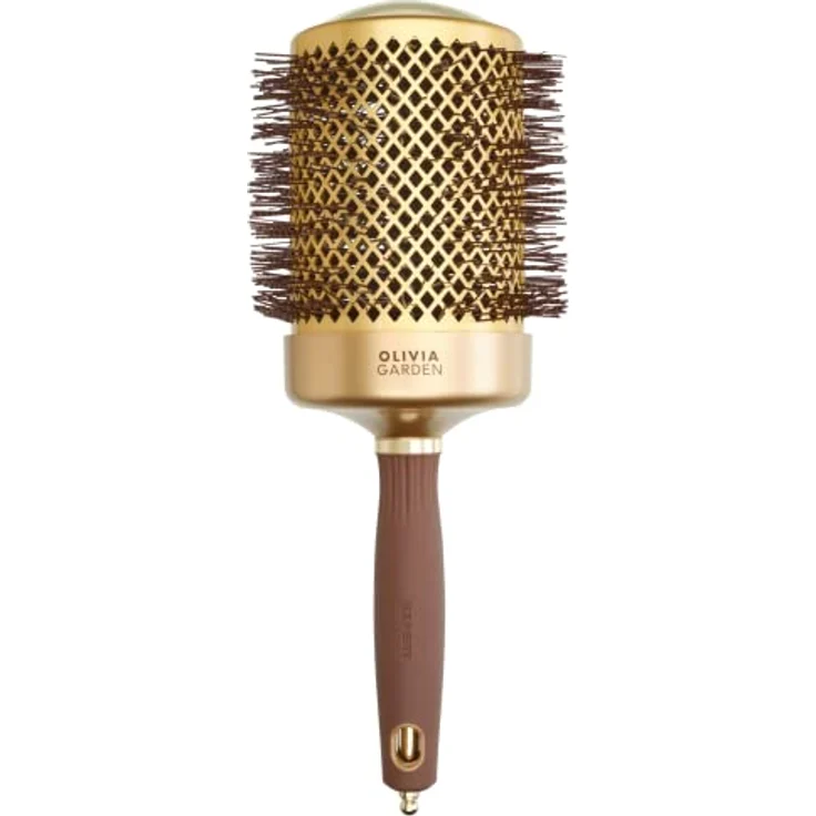 Olivia Garden - Expert Blowout Shine Gold & Brown Hairbrush - 80 – Bild 1