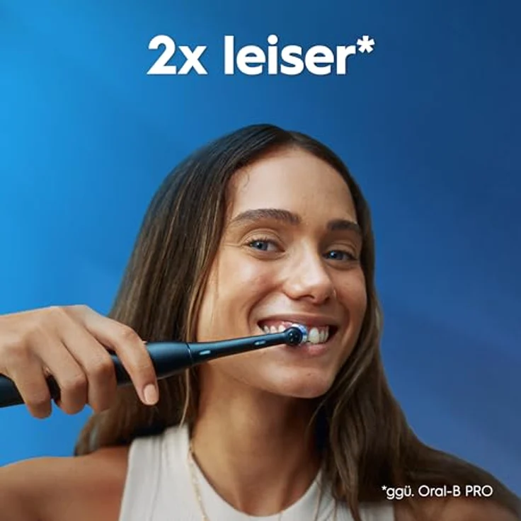 Oral-B iO Series 2, Elektrische Zahnbürste mit sanften Mikrovibrationen und zwei Handstücken, Night Black/Forest Green – Bild 12