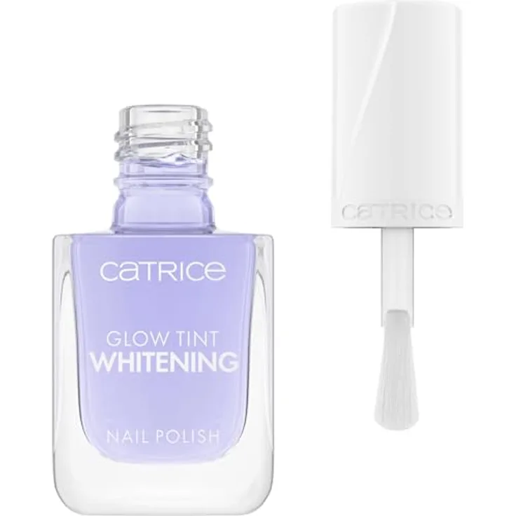Catrice Glow Tint Whitening Nail Polish Nr. 020, Violett, aufhellend, einfach zu entfernen, vegan, 10.5ml