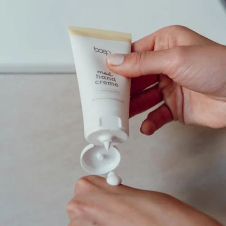 boep med Handcreme, feuchtigkeitsspendende Pflegecreme ohne Duftstoffe für sehr empfindliche Hände, zur Pflege bei Neurodermitis und Psoriasis (40 ml) – Bild 2