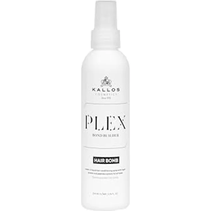 Kallos Plex Bond Builder Hair Bomb Leave-In Haarpflegespray mit veganem Protein- und Peptidkomplex, 200 ml