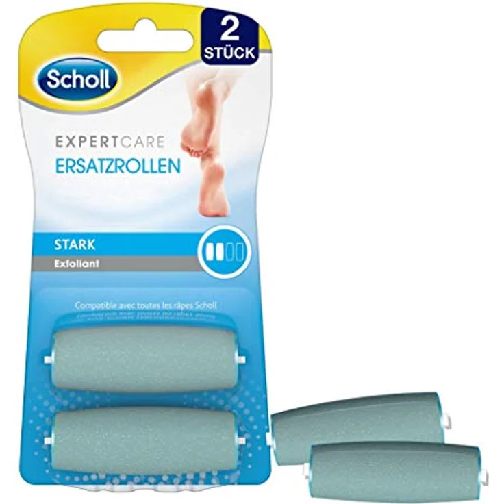 Scholl Velvet Smooth Ersatzrollen Wet & Dry Stark Hornhautentferner 2 Stück – Bild 1