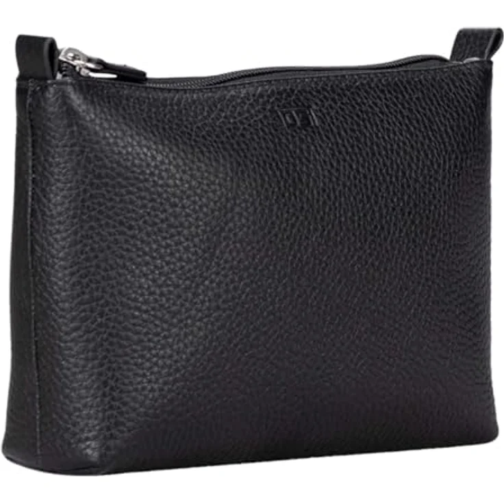 Jost Vika Kosmetiktasche aus 100% Leder, schwarz, 12 cm x 2 cm x 8 cm – Bild 2