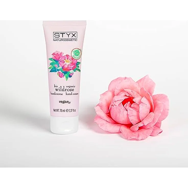 STYX Wildrose Handcreme, 70ml, zertifizierte Naturkosmetik mit BIO Wildrosenöl, vegan, tierversuchsfreies Produkt aus Österreich – Bild 2