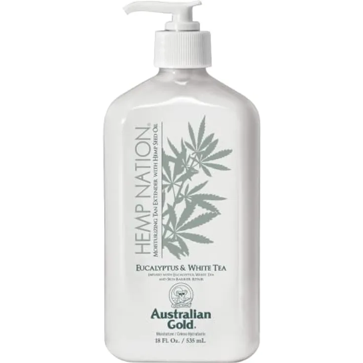 Australian Gold Hemp Nation Eucalyptus and White Tea Tan Extender 535ml, After-Sun-Pflege