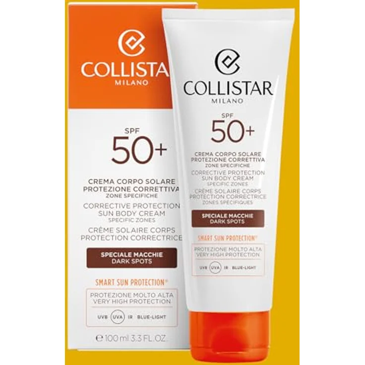 Collistar CREMA CORPO PR.CORRET. 100ML A/M SPF50+ - Antimacchia, hoher Sonnenschutz mit UVA-UVB-IR-Schutz, wasserfest, leichte Textur – Bild 3