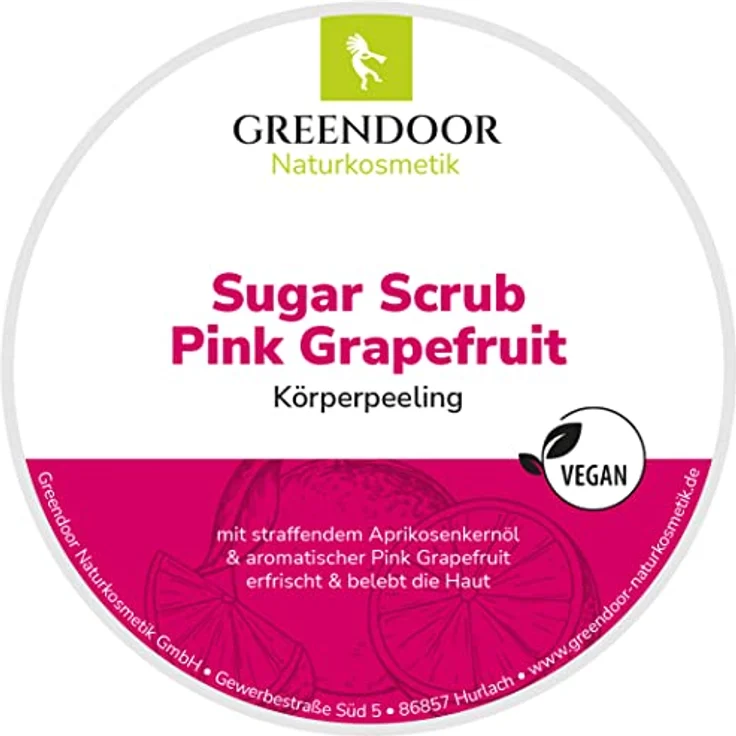 GREENDOOR Körperpeeling SPARSET Sugar Scrub FRUCHT 690g, 3 Zuckerpeeling, Naturkosmetik vegan, ohne Mikroplastik, natürliche Hautpflege – Bild 4