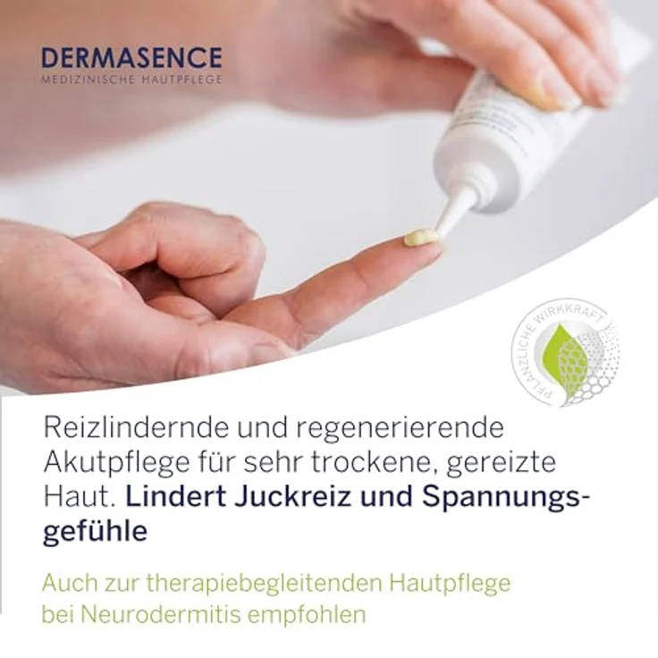 DERMASENCE Vitop forte Rescue Pflegecreme, 50 ml - beruhigende und regenerierende Akutpflege für gereizte und gerötete oder sehr trockene Hautstellen - Pflege bei Neurodermitis mit Färberwaidextrakt – Bild 3