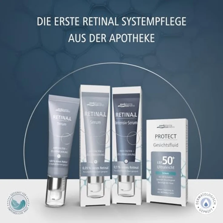 Medipharma cosmetics Retinal Intensiv-Serum 30 ml, 0,1% Retinal zur Faltenreduktion und Hautverbesserung – Bild 8