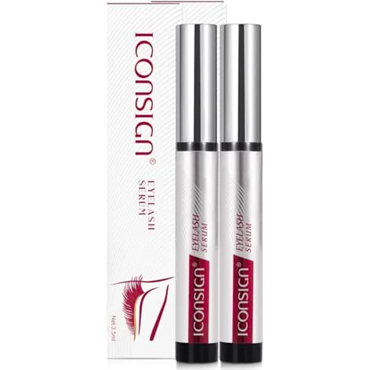 P-Beauty 2x Wimpernserum & Augenbrauenserum, 3,5ml - Vegan, mit Peptiden, Hyaluronsäure und Vitamin E - Für längere, vollere Wimpern und gepflegte Brauen