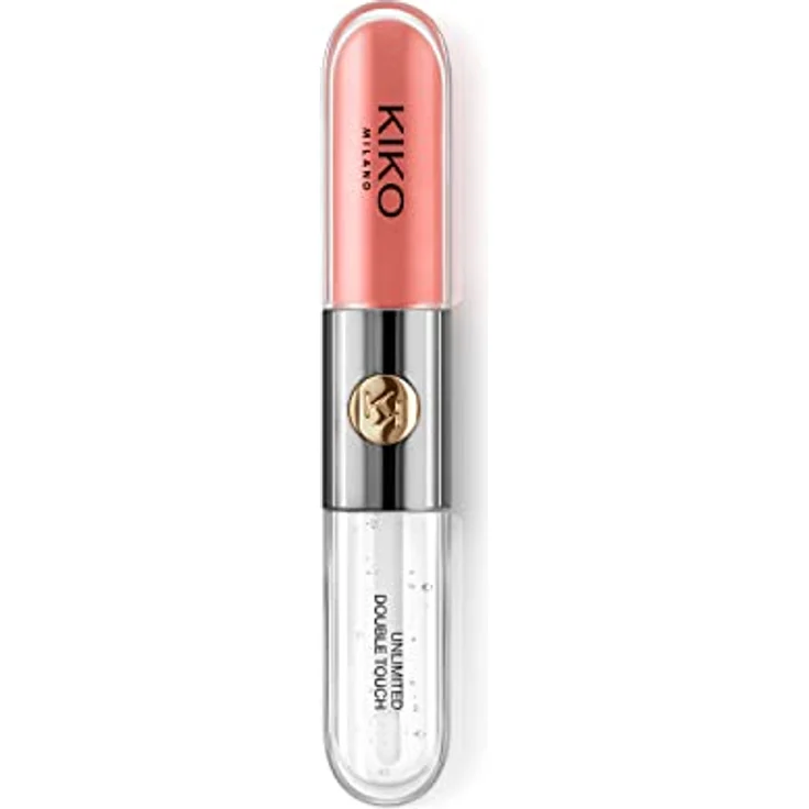 KIKO Milano Unlimited Double Touch, langanhaltender flüssiger Lippenstift mit Glanz, Farbton 113 Satin Coral, 6 ml – Bild 3