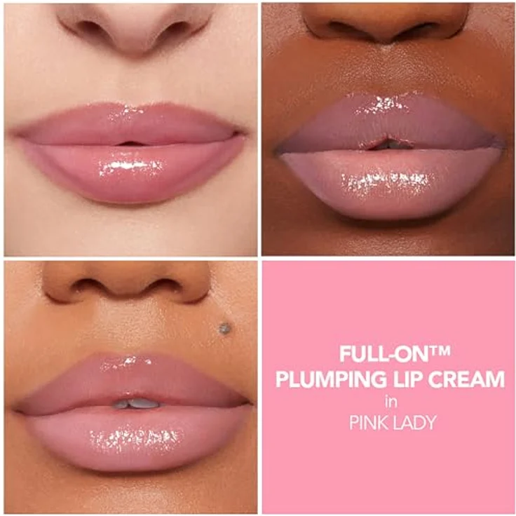 BUXOM Full-On Plumping Lip Cream Lipgloss 4,2 ml mit intensiv glänzender Farbe und prickelndem Finish, Farbe: PINK LADY – Bild 2