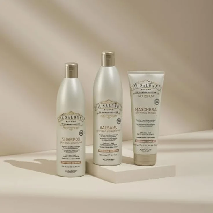 Alfaparf Milano Il Salone Milano Glorious, nährender Conditioner für trockenes und beschädigtes Haar, 500 ml, schützt vor Beschädigungen und bewahrt den brillanten Glanz – Bild 11