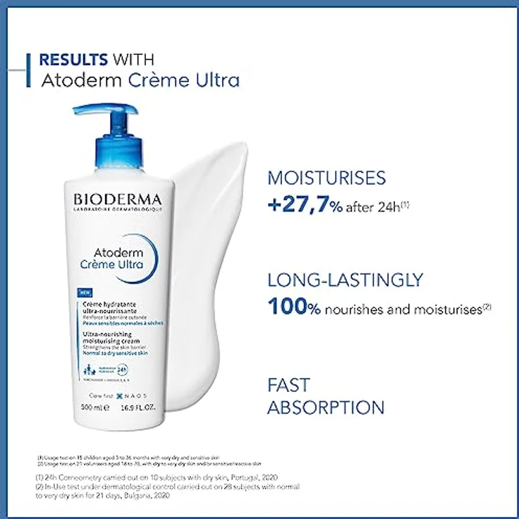 Bioderma Atoderm Creme F.Trockene Haut 500 ml  – Bild 2