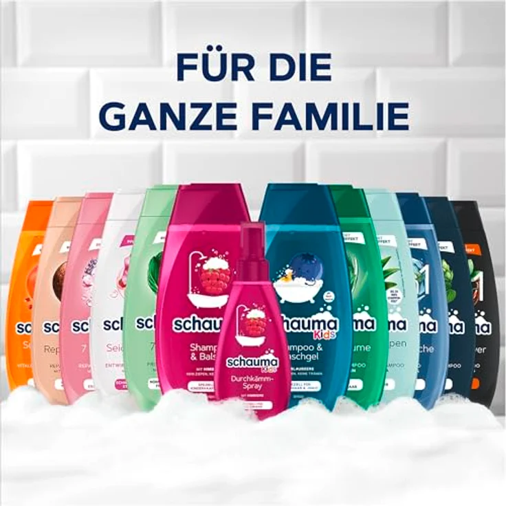 Henkel Schauma Kinder Shampoo und Balsam, Himbeereduft, pH-neutral, 250ml – Bild 6