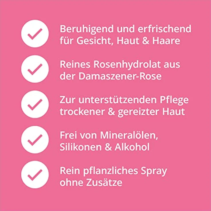 Casida® Rosenwasser Spray Rosenhydrolat bio - Reines Damaszener-Rosenblütenwasser - Beruhigt, erfrischt & spendet Feuchtigkeit - 100 ml – Bild 5
